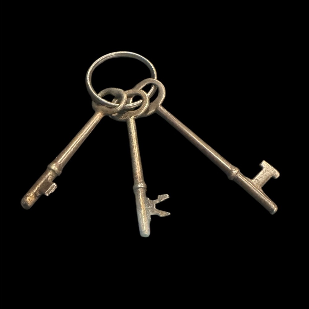 Vintage Silver Skeleton Keys